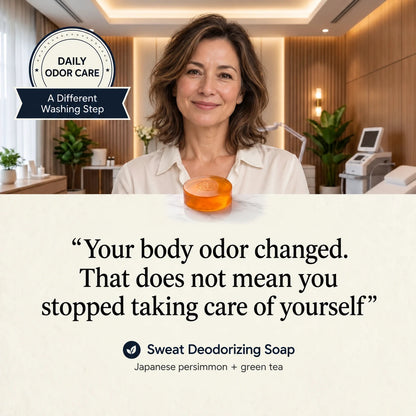 Sweat Deodorizing Soap - routine insight for changed underarm odor