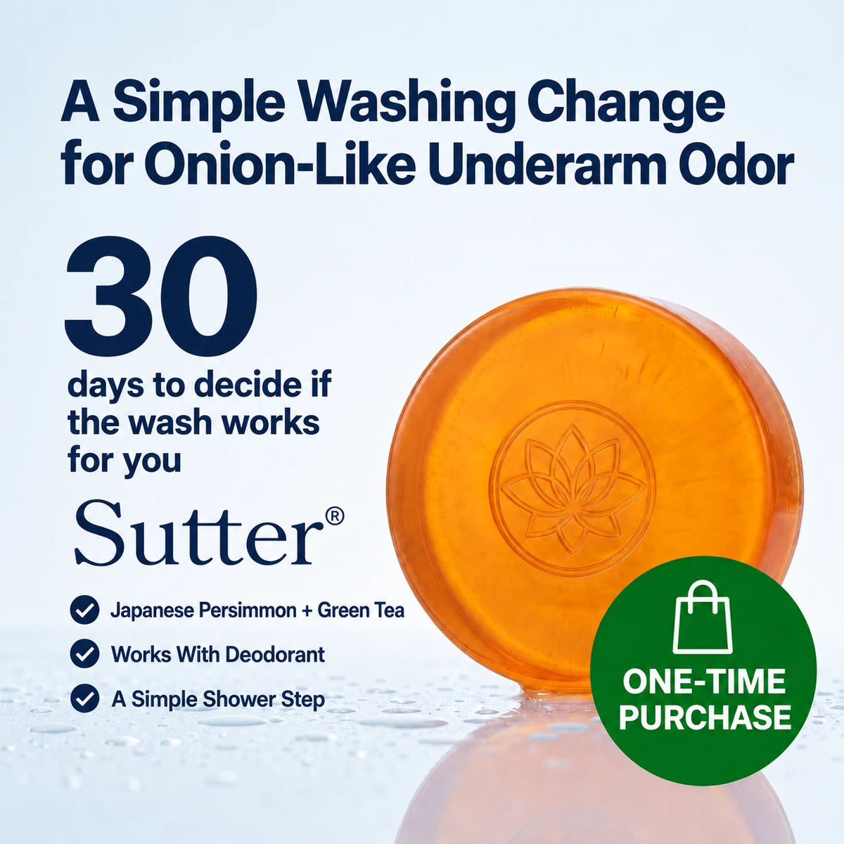 Sweat Deodorizing Soap - trial for changed underarm odor